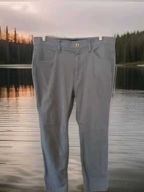 OrvIs Mens Stretch Gray Chinos 34 X 30